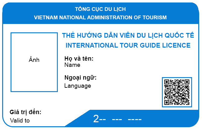 Mẫu thẻ hướng dẫn viên du lịch quốc tế